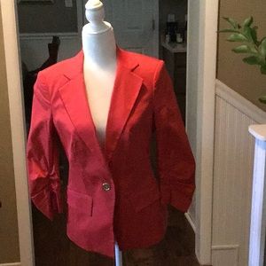 Bebe Orange fitted dress jacket